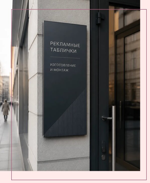 Рекламные таблички в Воронеже по цене от 4833 р. | Аванза-Врн
