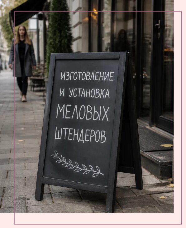 Меловые штендеры в Воронеже по цене от 6982 р. | Аванза-Врн